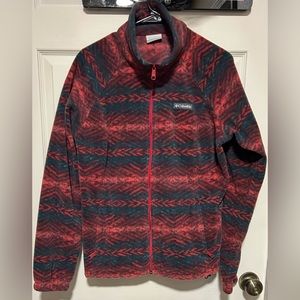 Columbia Aztec Patterned Full Zip Fleece Benton
Springs Jacket Size XL